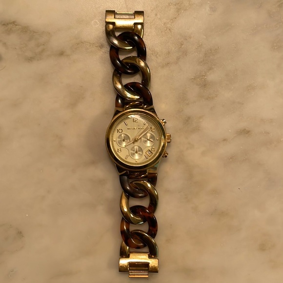 Michael Kors Tortoise Shell Watch - Picture 1 of 2